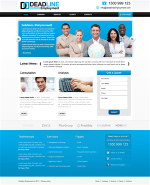 Diseño Web por Kreative Ideaz para DEADLINE SECURITY PTY LTD | Diseño: #364989