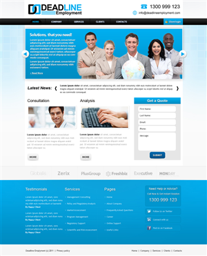 Diseño Web por Kreative Ideaz para DEADLINE SECURITY PTY LTD | Diseño: #366610