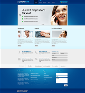 Diseño Web por paulsherwinang para DEADLINE SECURITY PTY LTD | Diseño: #358105