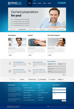 Web-Design von paulsherwinang für DEADLINE SECURITY PTY LTD | Design #359248