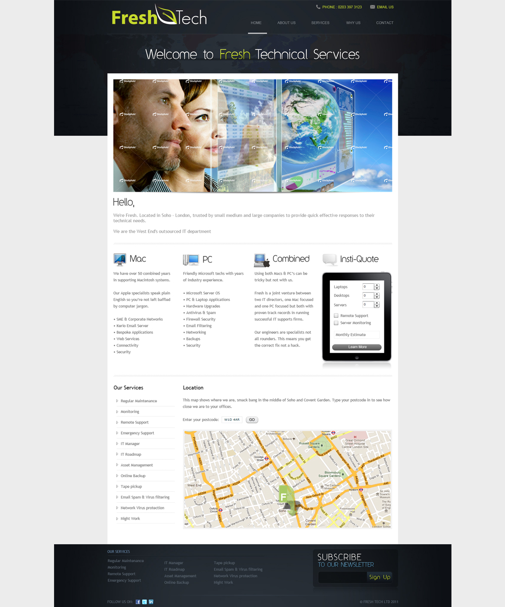 Wordpress Design by Mayank Patel for Fresh Tech Ltd | Design: #370443