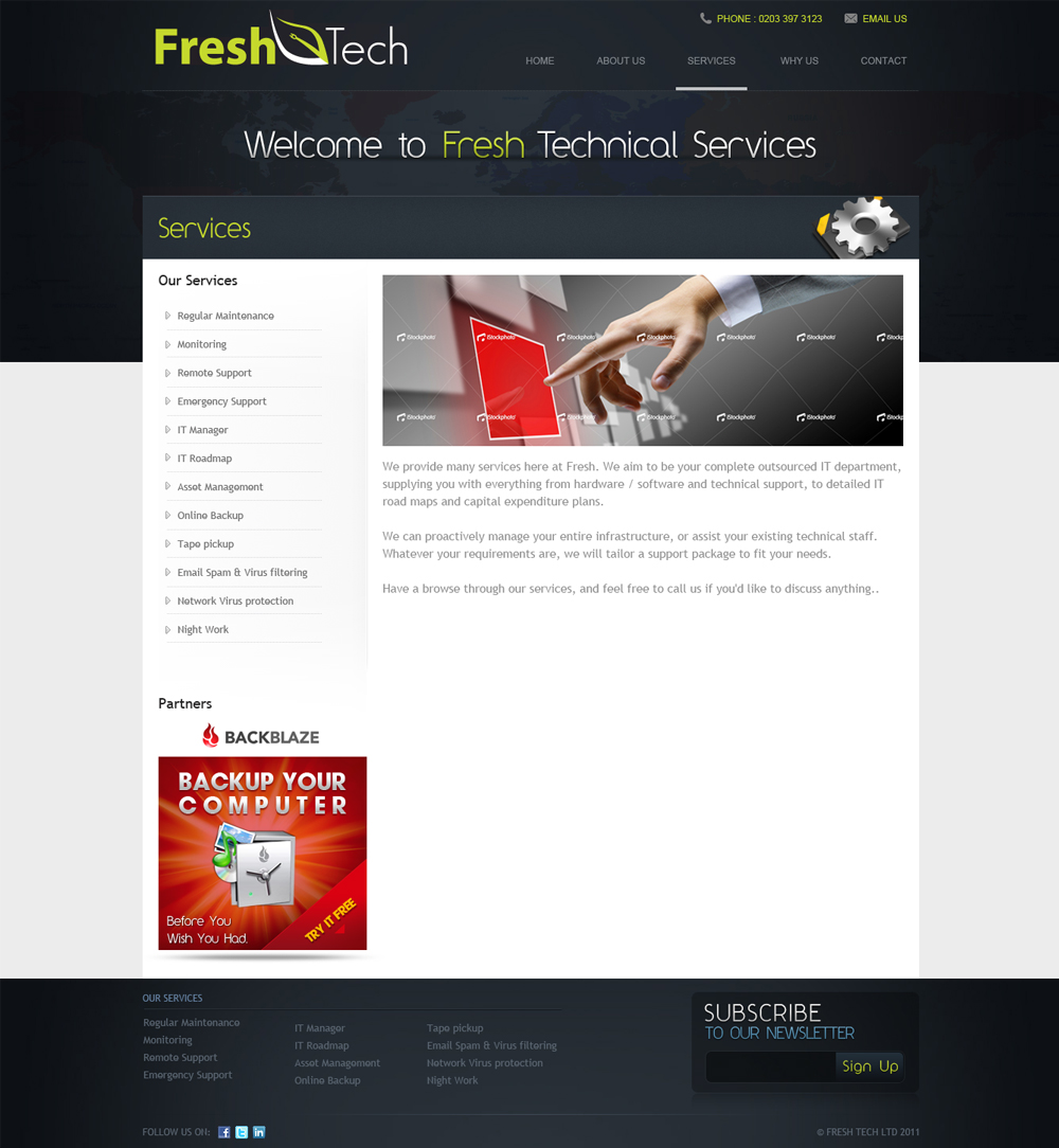 Design Wordpress par Mayank Patel pour Fresh Tech Ltd | Design #371363