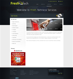 Wordpress Design by Mayank Patel for Fresh Tech Ltd | Design: #371363