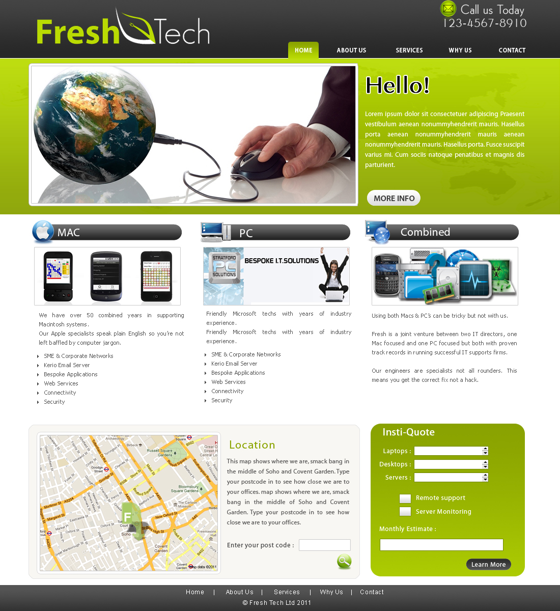 Design Wordpress par webxvision pour Fresh Tech Ltd | Design #356313