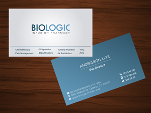 Business Card Design by silviaer for Biologic Infusion | Design: #1751449