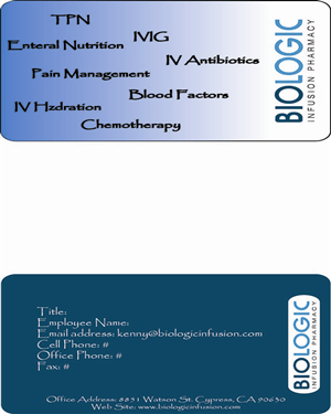 Business Card Design by o_mi_kami for Biologic Infusion | Design: #1752860