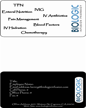 Business Card Design by o_mi_kami for Biologic Infusion | Design: #1752914