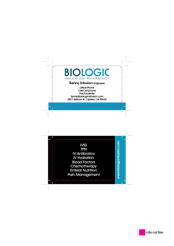 Business Card Design by DaleDe for Biologic Infusion | Design #1745116