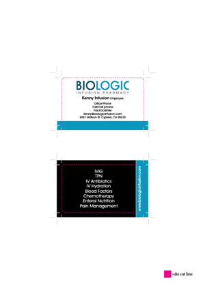 Visitenkarten-Design von DaleDe für Biologic Infusion | Design #1745116