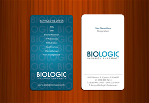 Business Card Design by asimali for Biologic Infusion | Design: #1751297