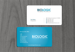 Business Card Design by asimali for Biologic Infusion | Design: #1751310