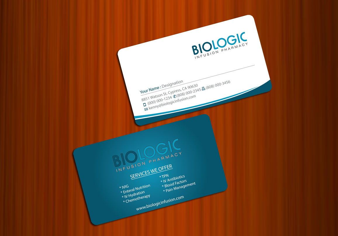 Business Card Design by asimali for Biologic Infusion | Design #1751311