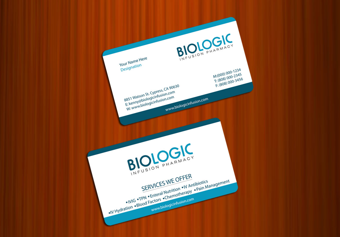 Business Card Design by asimali for Biologic Infusion | Design #1756654