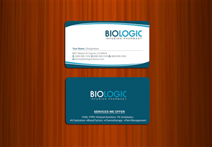 Business Card Design by asimali for Biologic Infusion | Design: #1756657