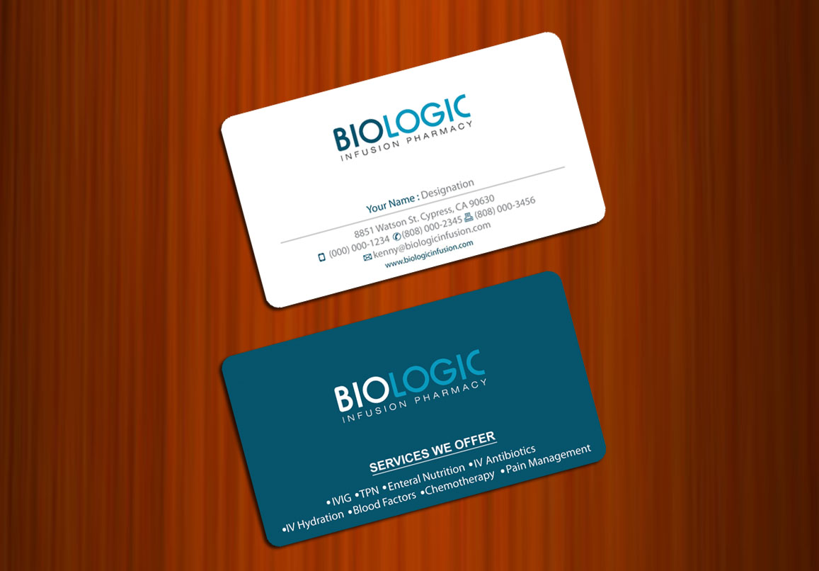Business Card Design by asimali for Biologic Infusion | Design #1756659