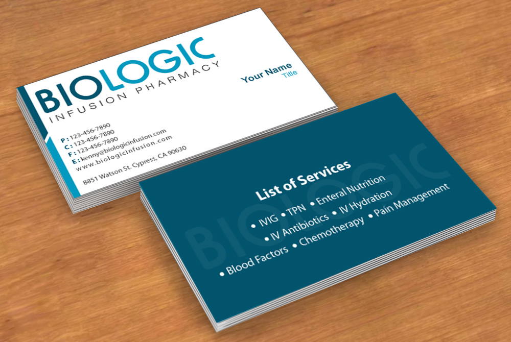 Business Card Design by Sbss for Biologic Infusion | Design #1750086
