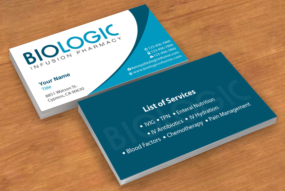 Visitenkarten-Design von Sbss für Biologic Infusion | Design #1750088