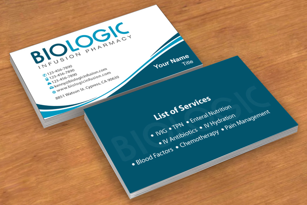 Business Card Design by Sbss for Biologic Infusion | Design #1750090
