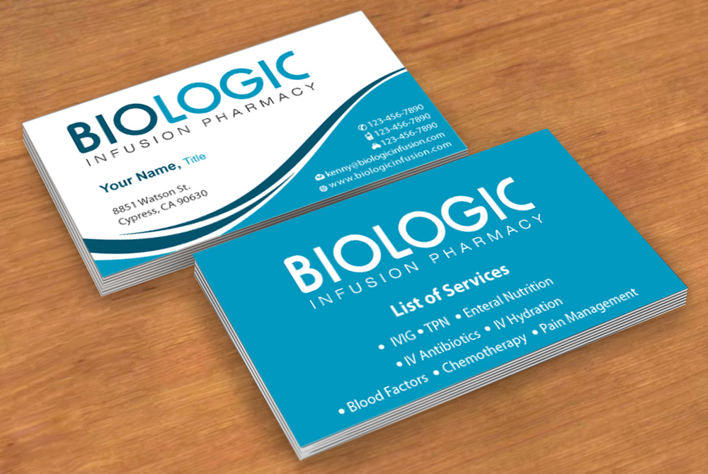 Business Card Design by Sbss for Biologic Infusion | Design #1750091