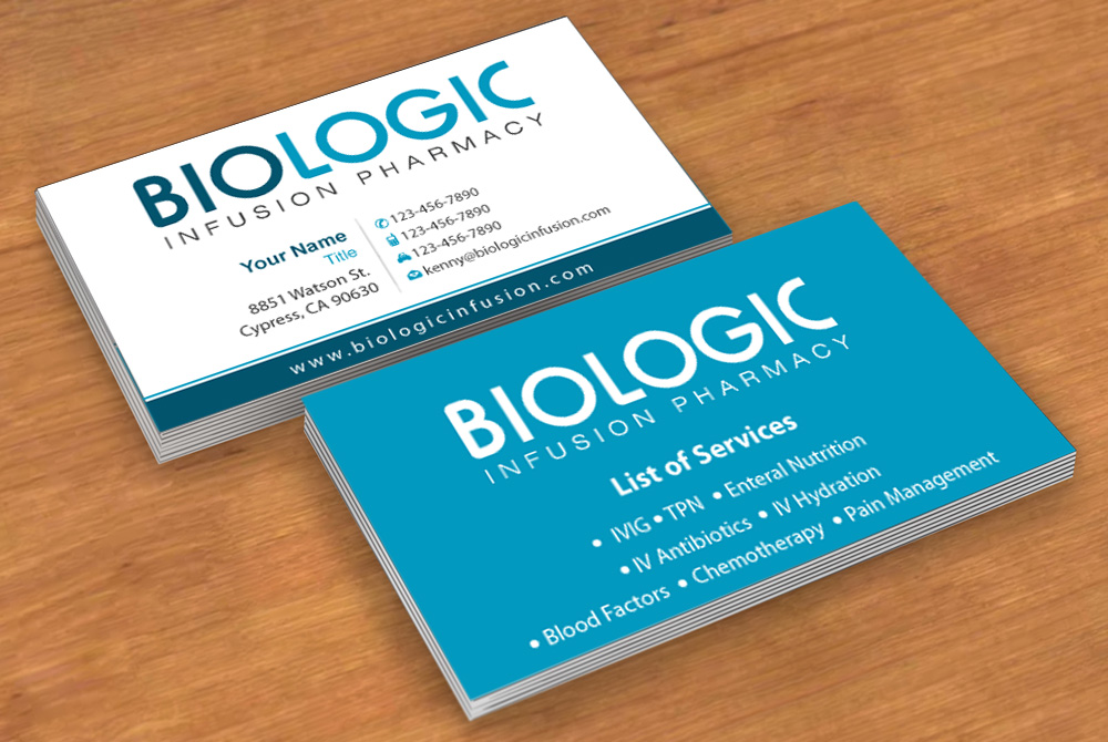 Business Card Design by Sbss for Biologic Infusion | Design #1750131