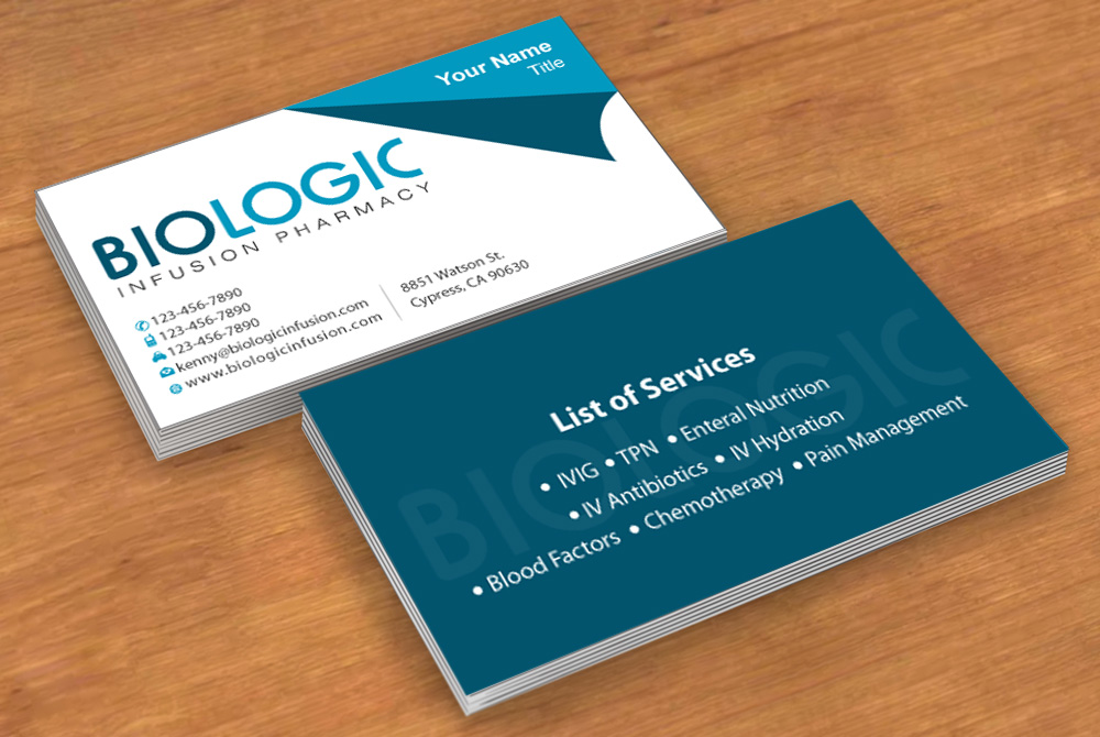 Business Card Design by Sbss for Biologic Infusion | Design #1750141