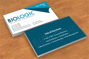 Business Card Design by Sbss for Biologic Infusion | Design: #1750141