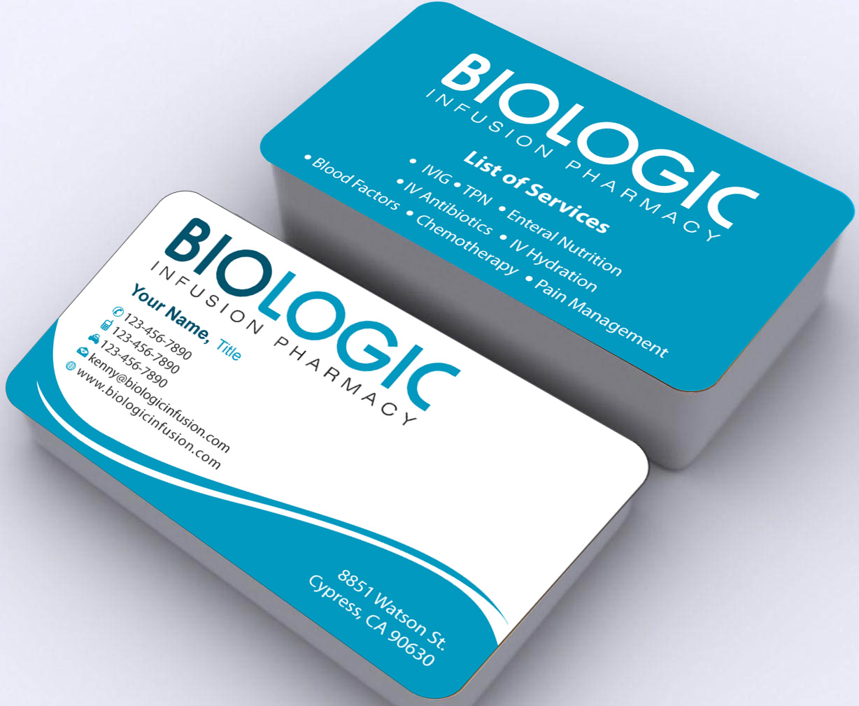 Visitenkarten-Design von Sbss für Biologic Infusion | Design #1750142