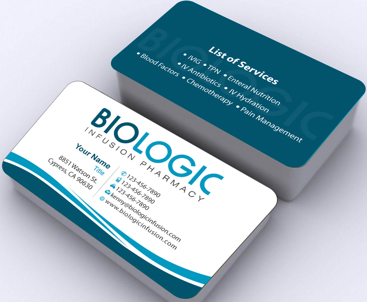 Business Card Design by Sbss for Biologic Infusion | Design #1750143