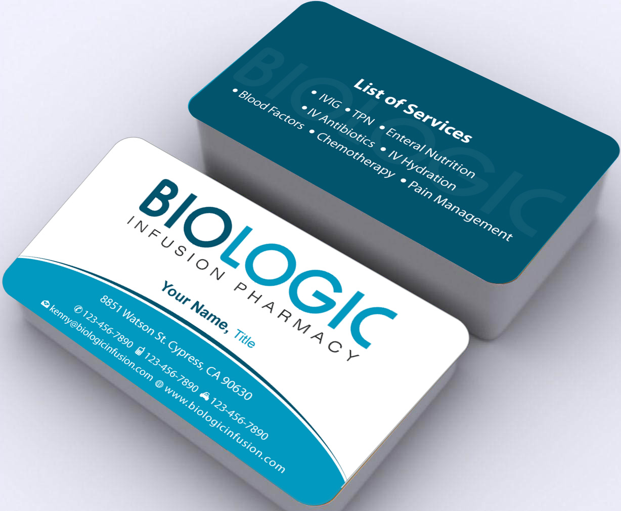 Business Card Design by Sbss for Biologic Infusion | Design #1750146