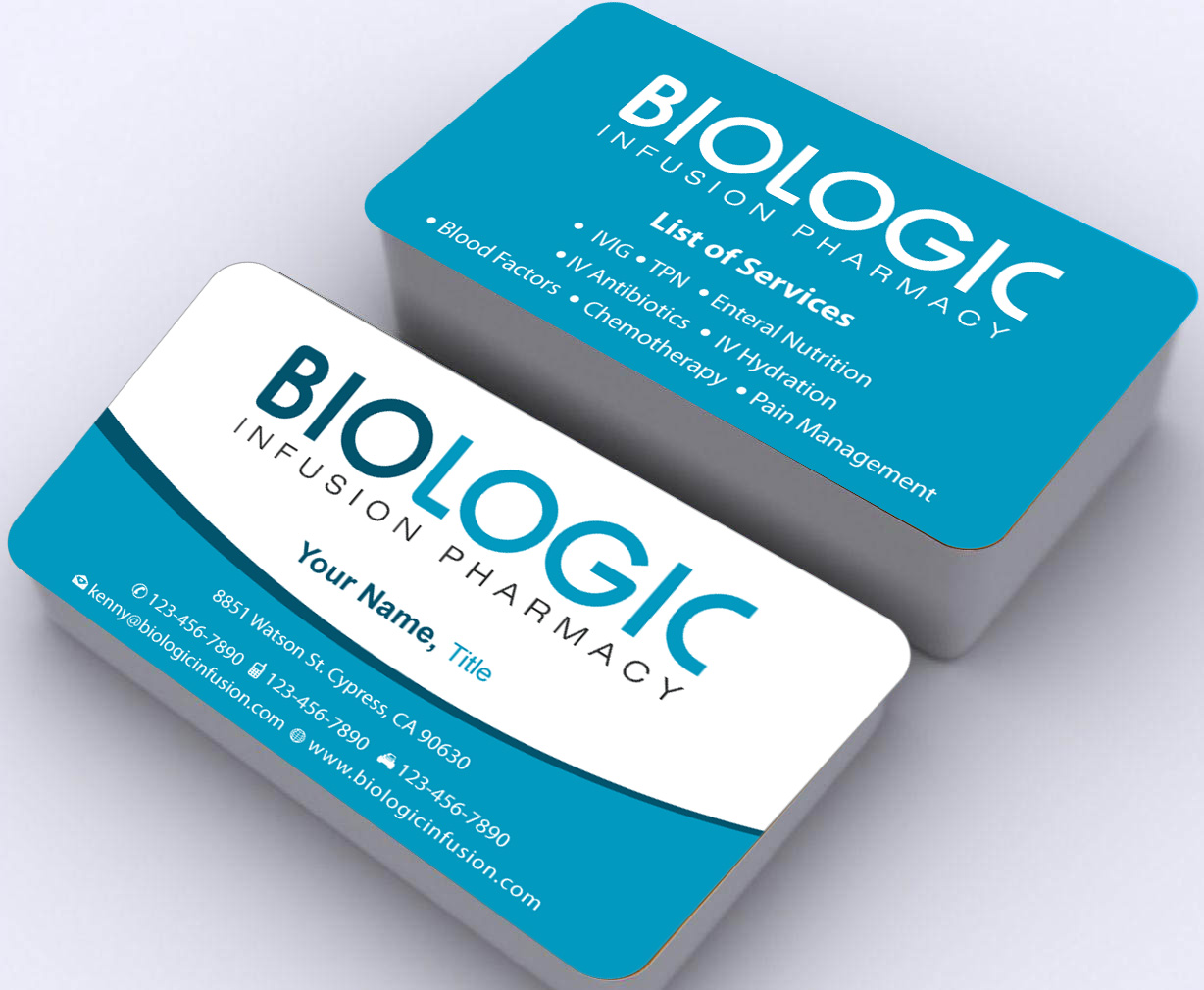 Business Card Design by Sbss for Biologic Infusion | Design #1750156