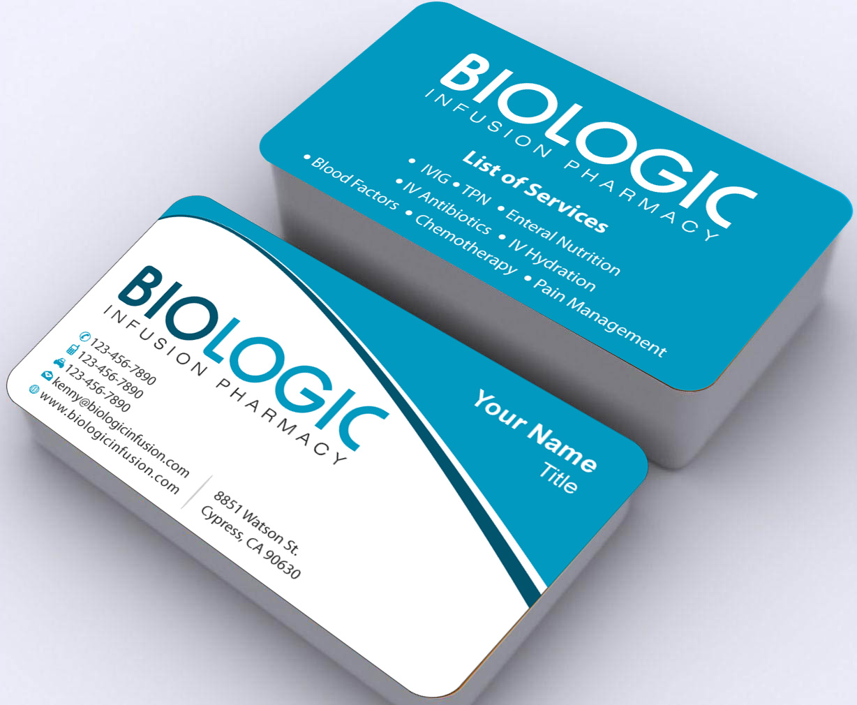 Business Card Design by Sbss for Biologic Infusion | Design #1750174