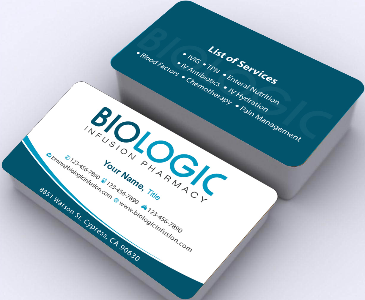 Business Card Design by Sbss for Biologic Infusion | Design #1750177
