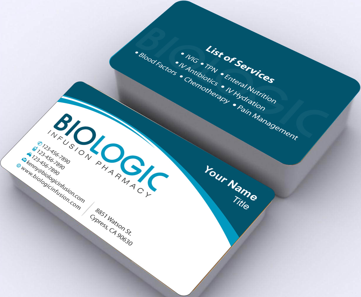 Business Card Design by Sbss for Biologic Infusion | Design #1750181