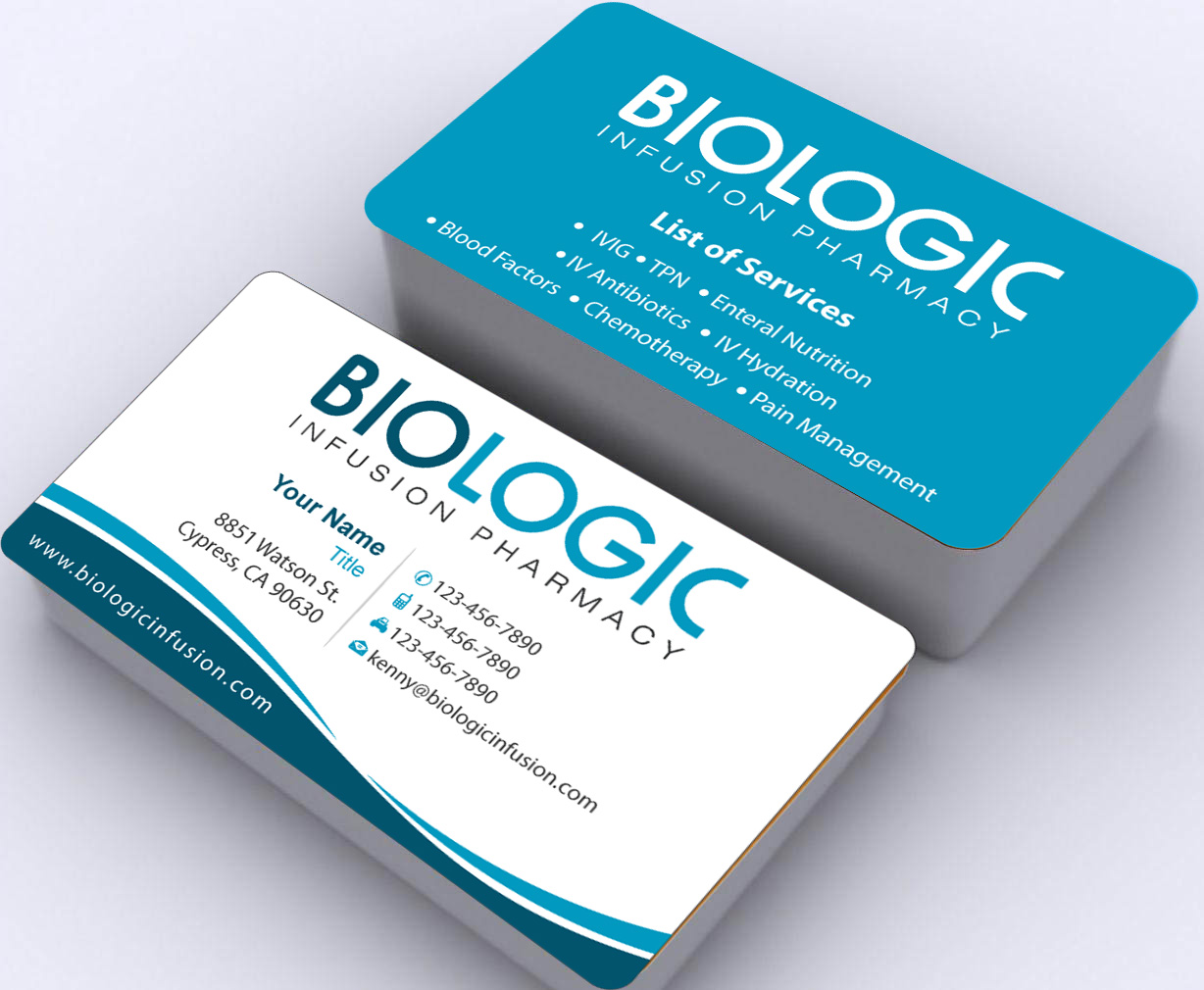 Business Card Design by Sbss for Biologic Infusion | Design #1750182