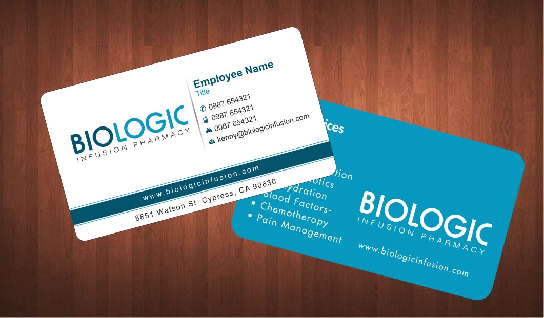 Business Card Design by Sbss for Biologic Infusion | Design #1752283