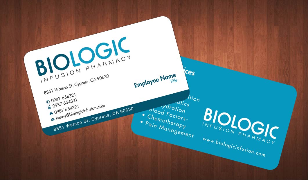 Business Card Design by Sbss for Biologic Infusion | Design #1752295