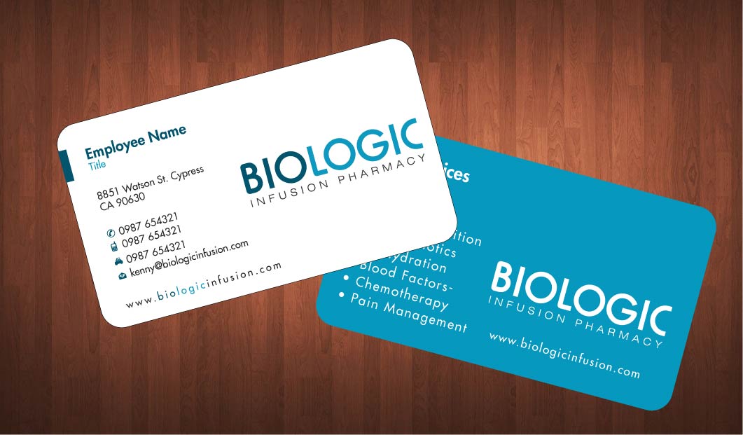Business Card Design by Sbss for Biologic Infusion | Design #1752302