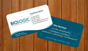 Business Card Design by Sbss for Biologic Infusion | Design: #1752306