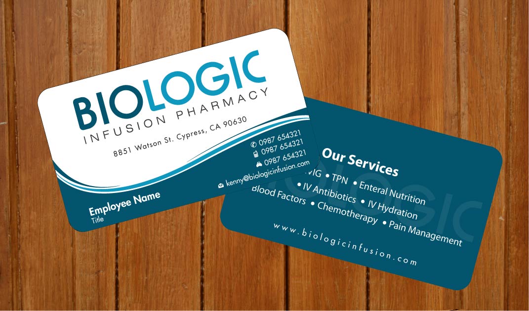 Business Card Design by Sbss for Biologic Infusion | Design #1752318