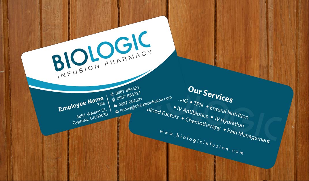 Business Card Design by Sbss for Biologic Infusion | Design #1752321