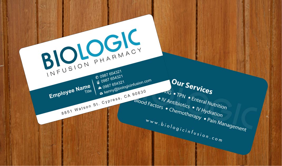 Business Card Design by Sbss for Biologic Infusion | Design #1752323