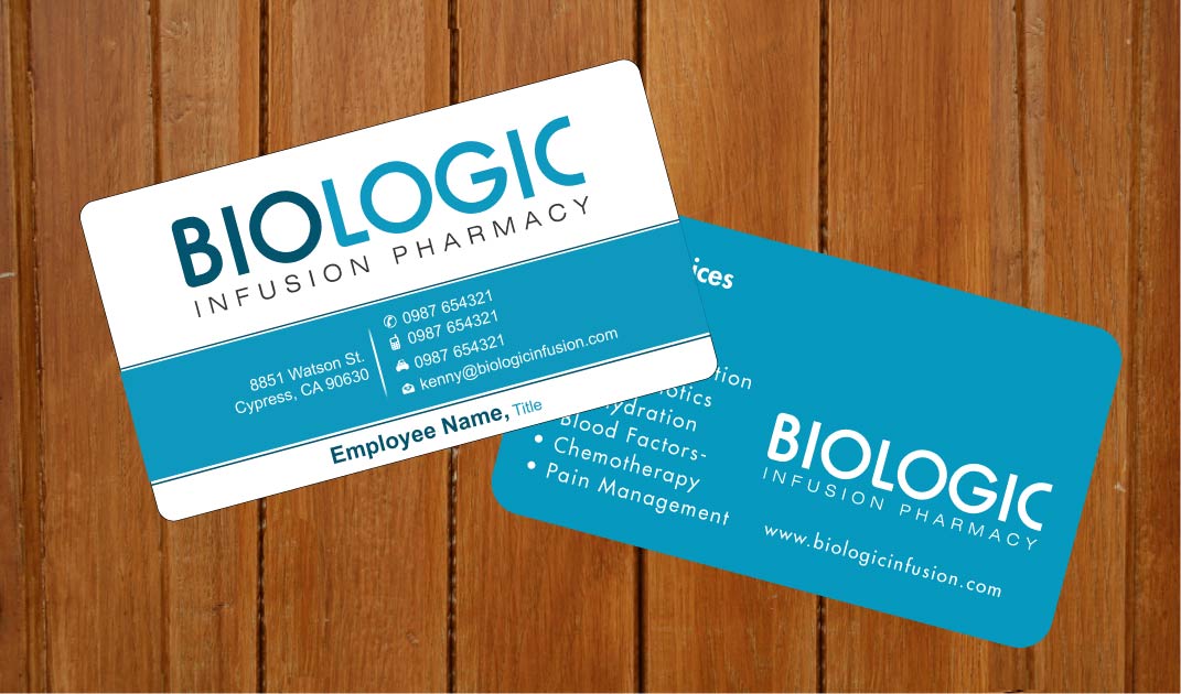 Business Card Design by Sbss for Biologic Infusion | Design #1752332