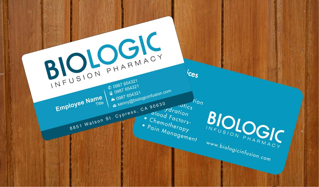 Visitenkarten-Design von Sbss für Biologic Infusion | Design #1752345