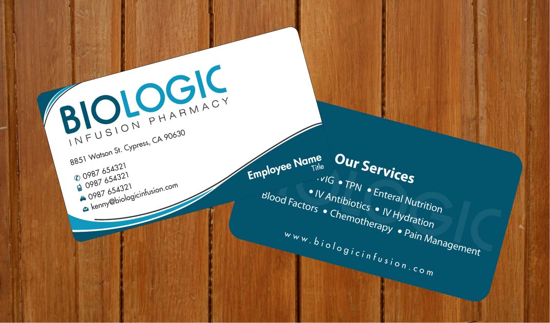 Business Card Design by Sbss for Biologic Infusion | Design #1752372