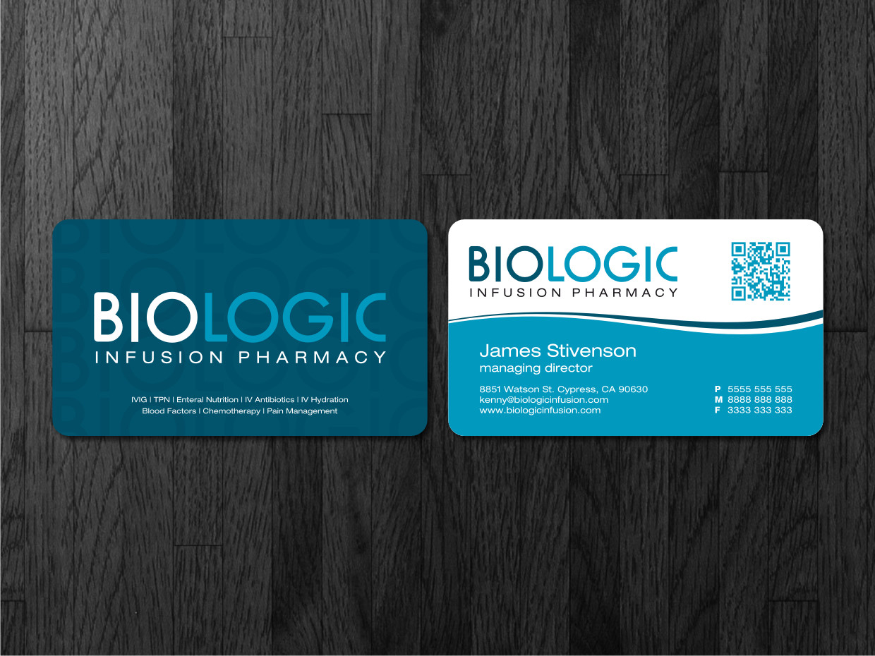 Business Card Design by Atvento Graphics for Biologic Infusion | Design #1760603