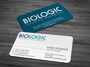 Business Card Design by HYPdesign for Biologic Infusion | Design: #1748716