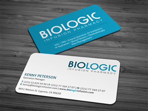 Business Card Design by HYPdesign for Biologic Infusion | Design: #1748718