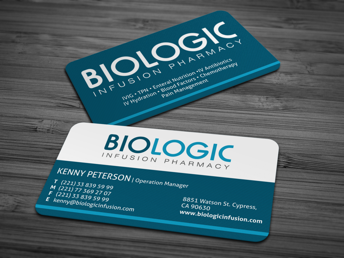 Visitenkarten-Design von HYPdesign für Biologic Infusion | Design #1748721