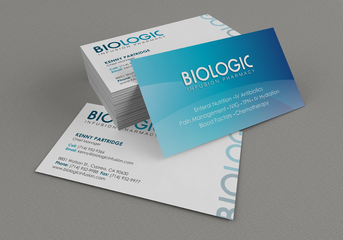 Business Card Design by logodentity for Biologic Infusion | Design #1745114