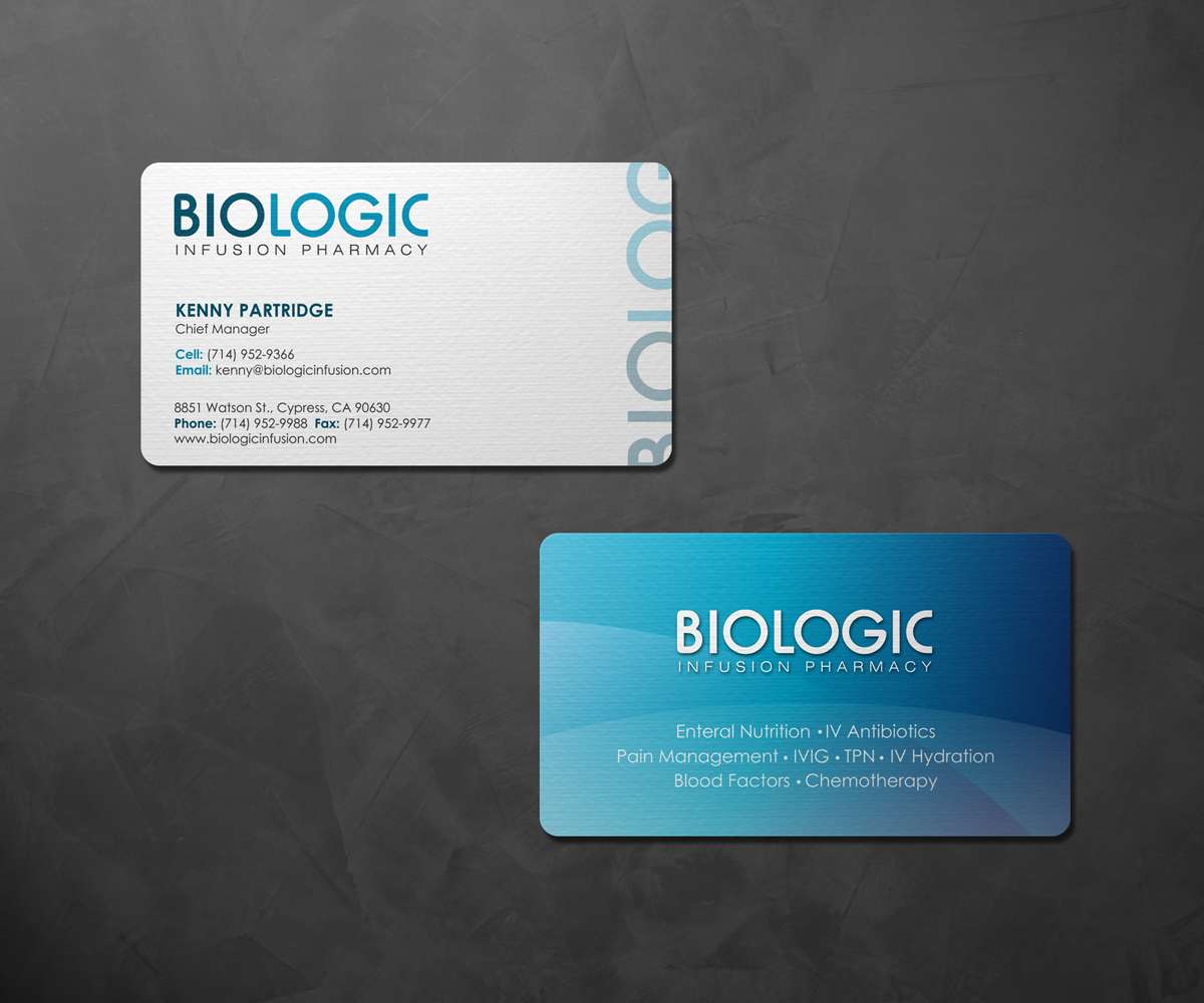 Business Card Design by logodentity for Biologic Infusion | Design #1745115